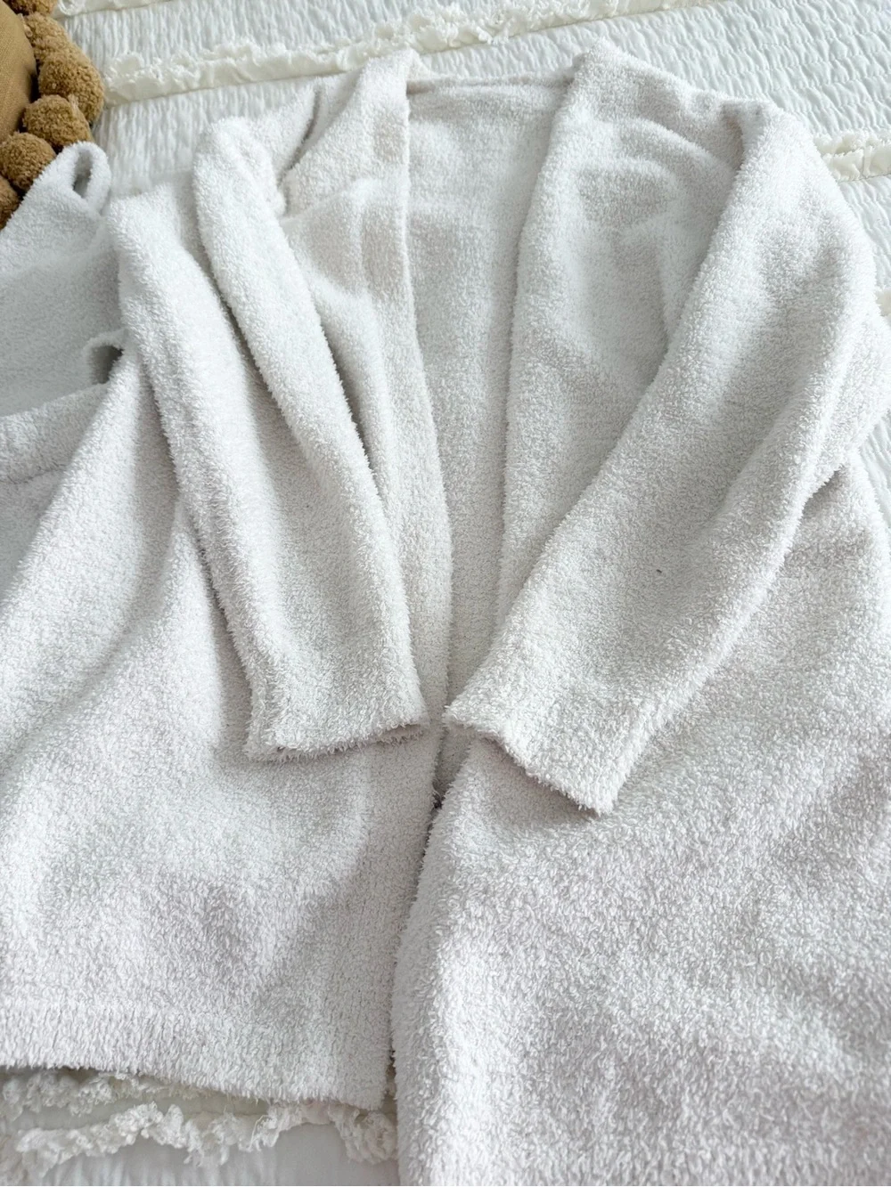 Chenille lounge set white